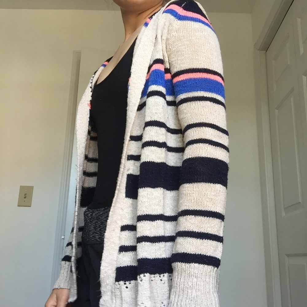 Striped cardigan